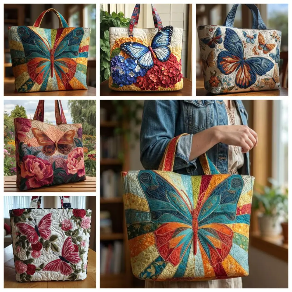 Bolso de viaje ligero vintage con patrones 3D mariposas - imagen 5