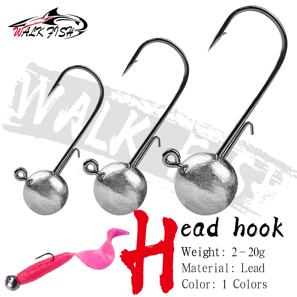 WALK FISH jig head NED – Vástago largo para vinilo
