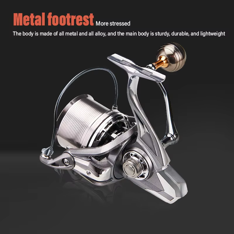 DEUKIO 8000 Carrete Spinning Agua Salada – Tiro Largo Resistente - imagen 3