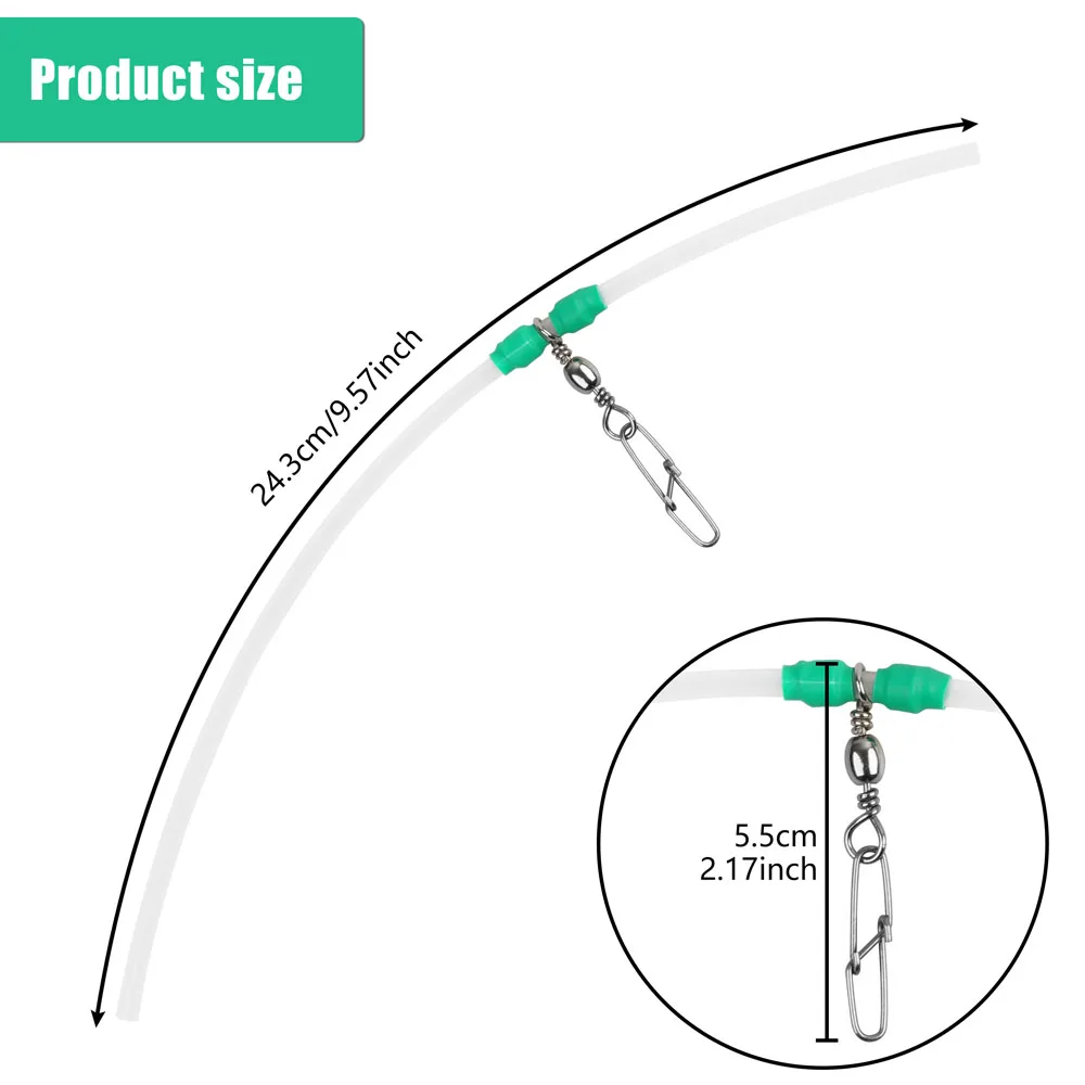 Tubo antienredos para pesca de carpa con emerillón y conector de montaje - imagen 5