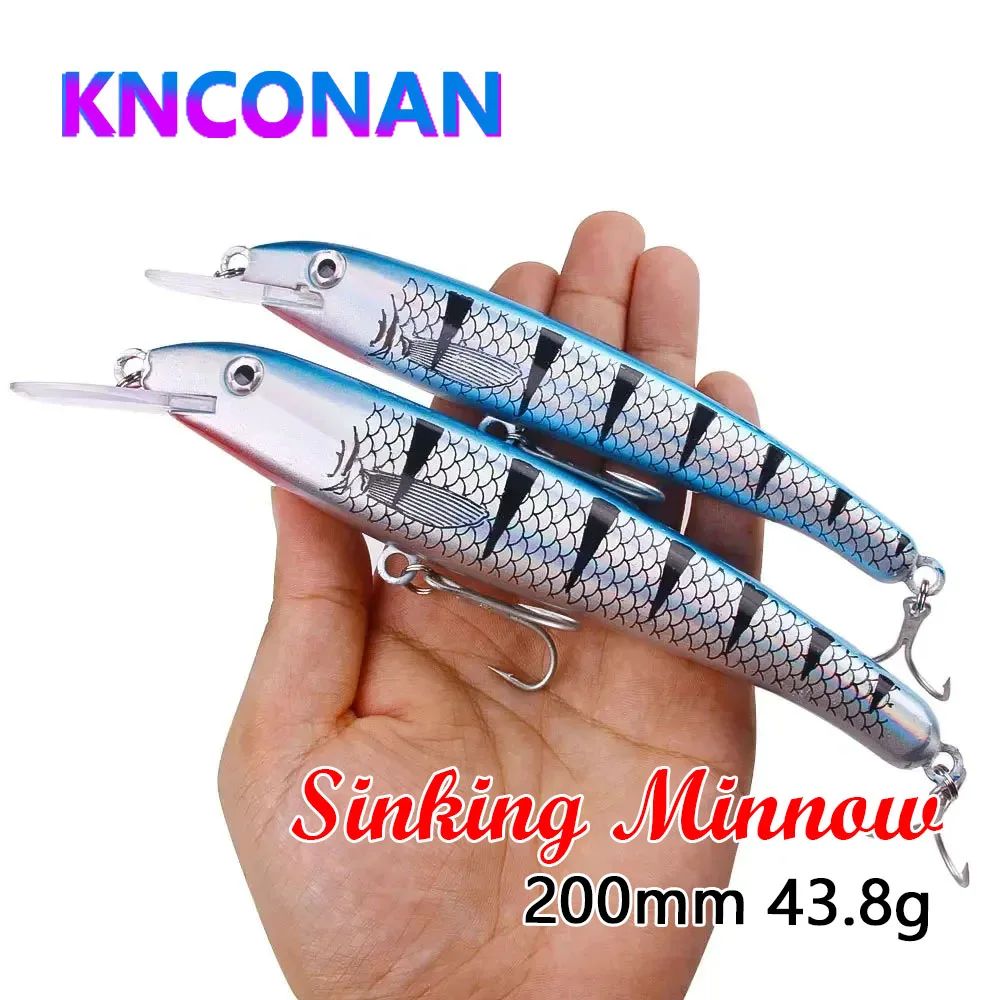 Señuelo wobbler de hundimiento pesado tipo swimbait para lubina