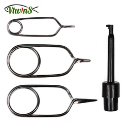 Alicates hackle de acero inox Vtwins para atar moscas y clips