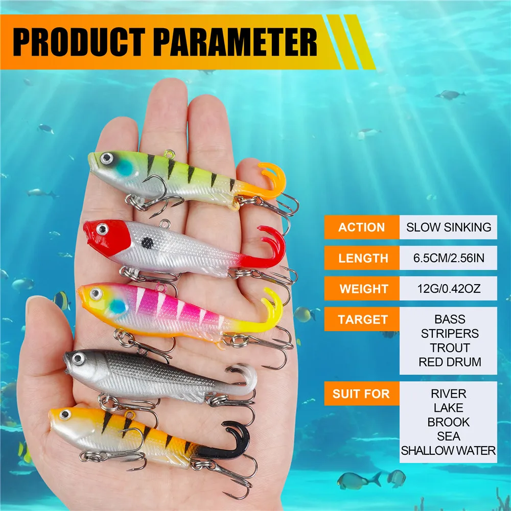 Swimbait/jig blando premontado para pesca