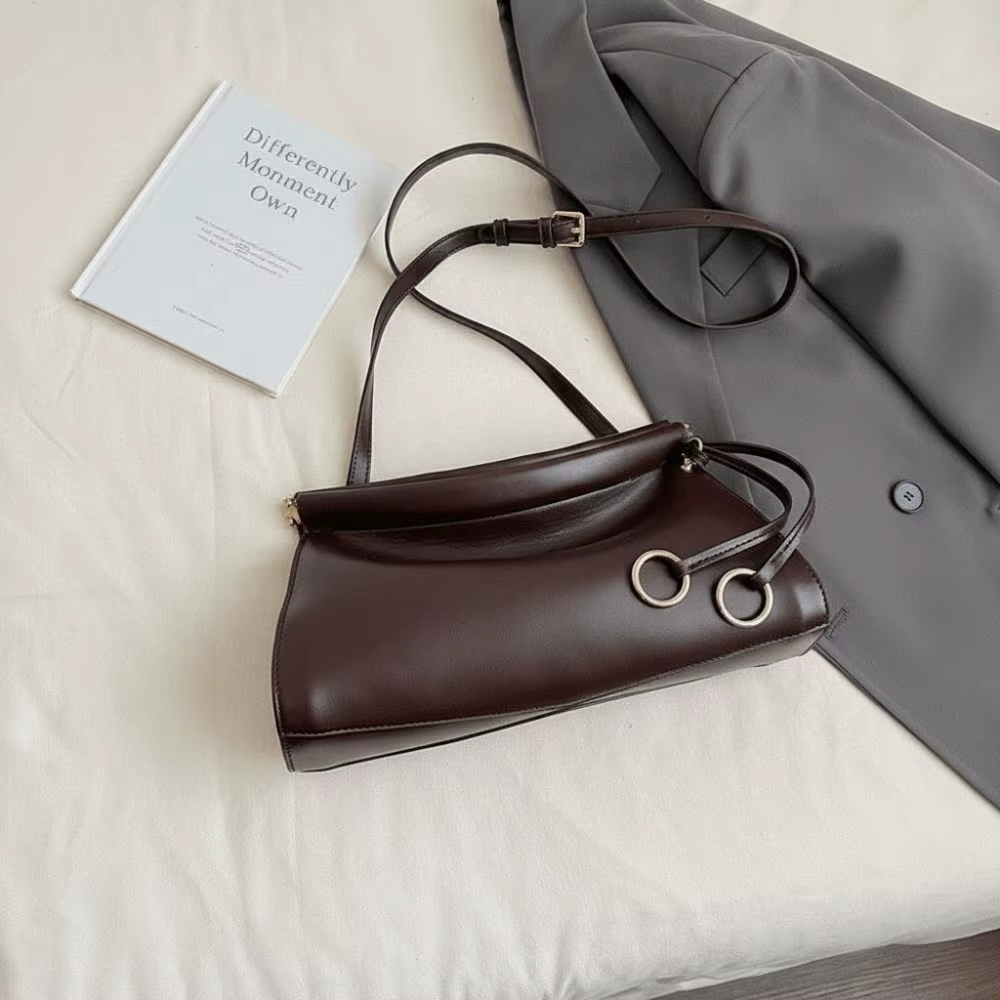 Bolso de Hombro Retro para Mujer – Cuero PU Estilo Francés - imagen 4
