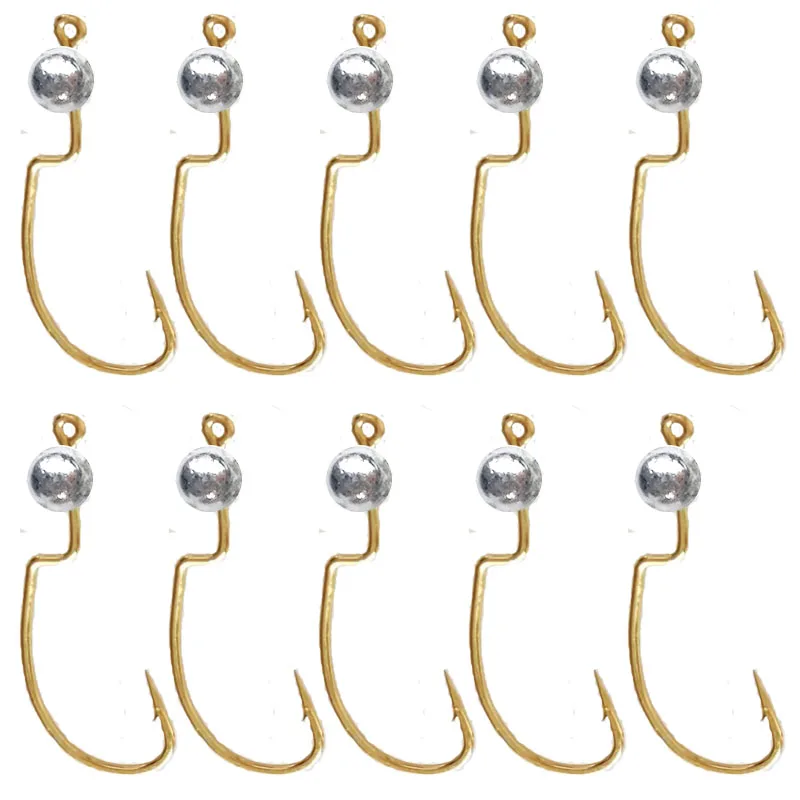 Anzuelo Jig Head Mini Worm con punta angular y barbilla para vinilos - imagen 2