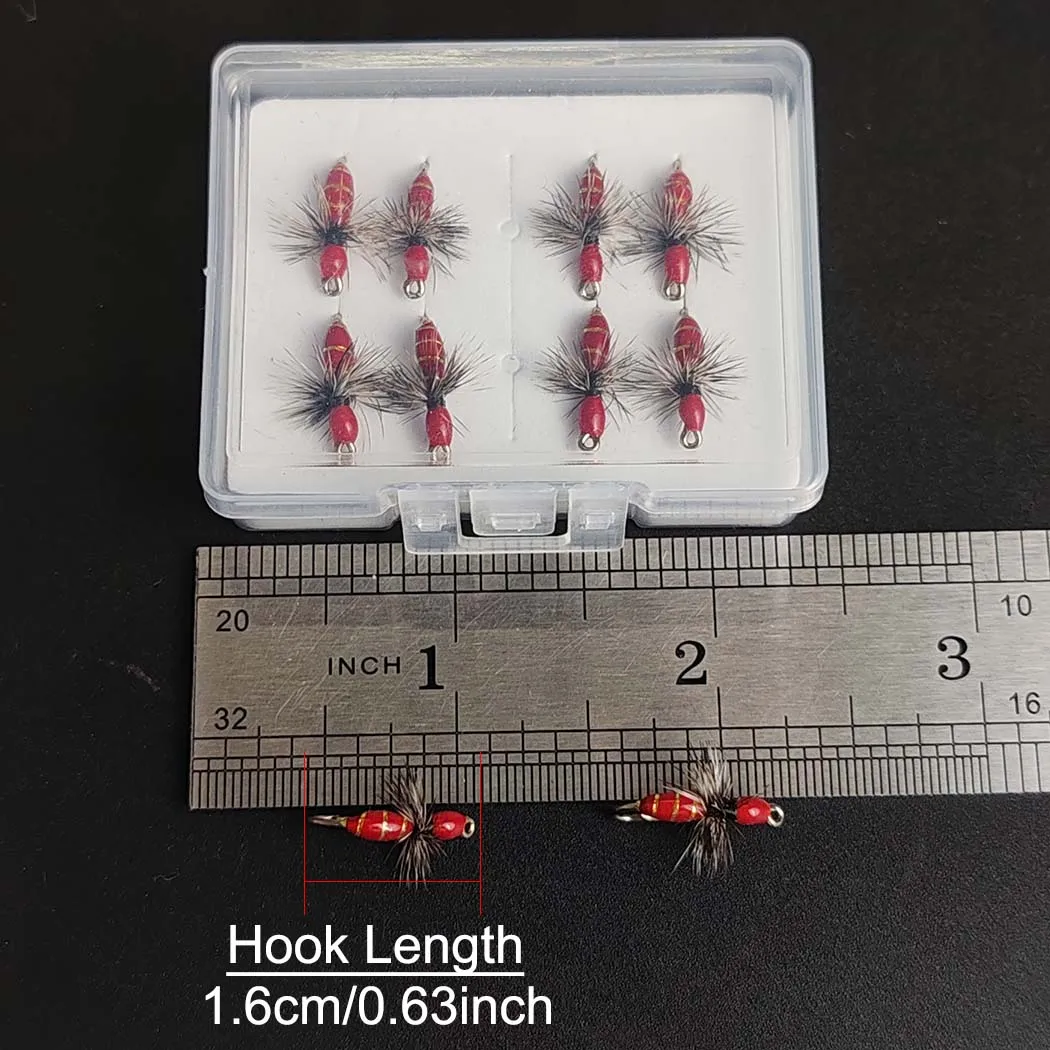 Mosca seca Hormiga Griffith con cabeza de acero para trucha - imagen 4