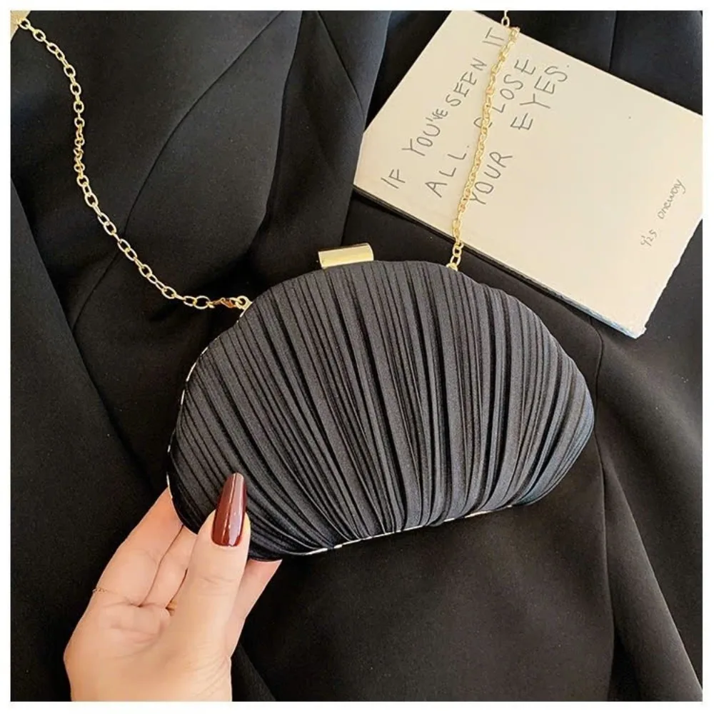 Bolso de noche elegante con correa cruzada, forro de nailon - imagen 2