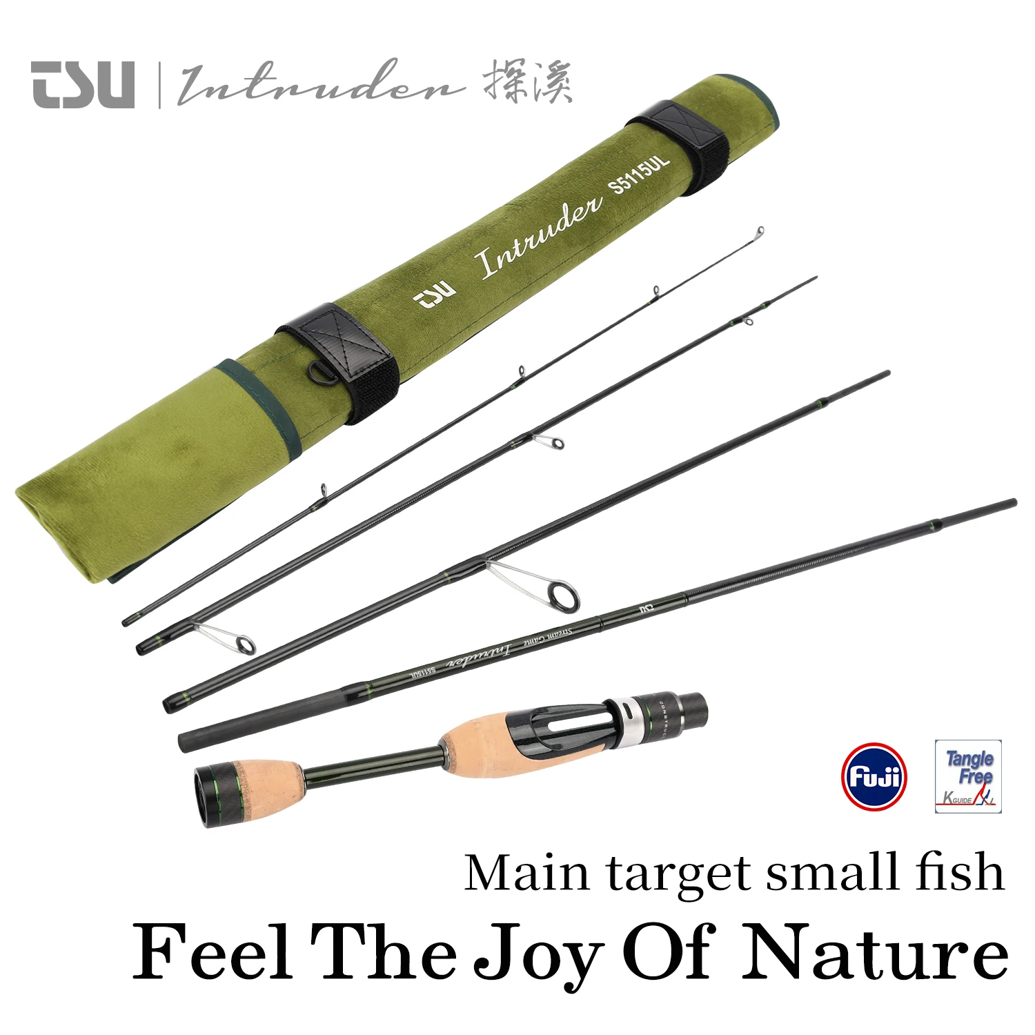 TSURINOYA INTRUDER FUJI Caña Spinning para trucha y salmón