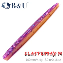 B&U 100mm Senko Flotante – Vinilo Weightless para Lubina Ned Rig