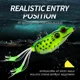 ShareShark señuelo rana topwater de vinilo con ojos 3D y anzuelos - imagen 5