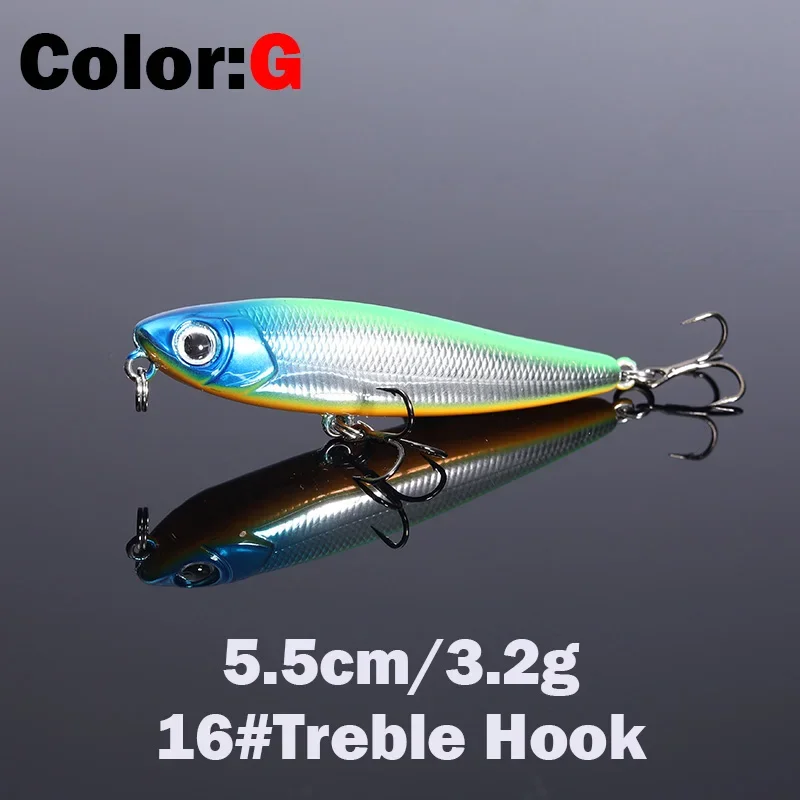 Señuelo lápiz Swimbait Jerkbait flotante para lubina en superficie