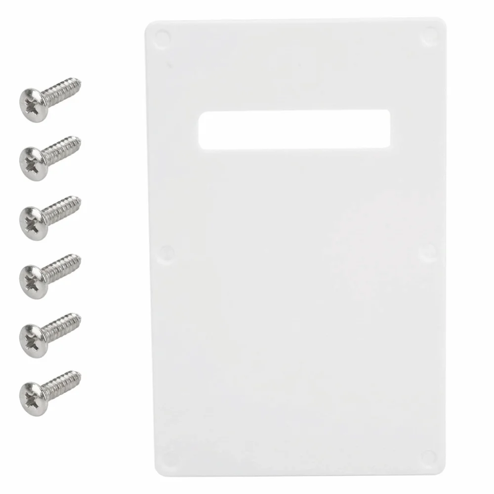 Placa trasera protectora guitarra eléctrica negra/blanca de plástico