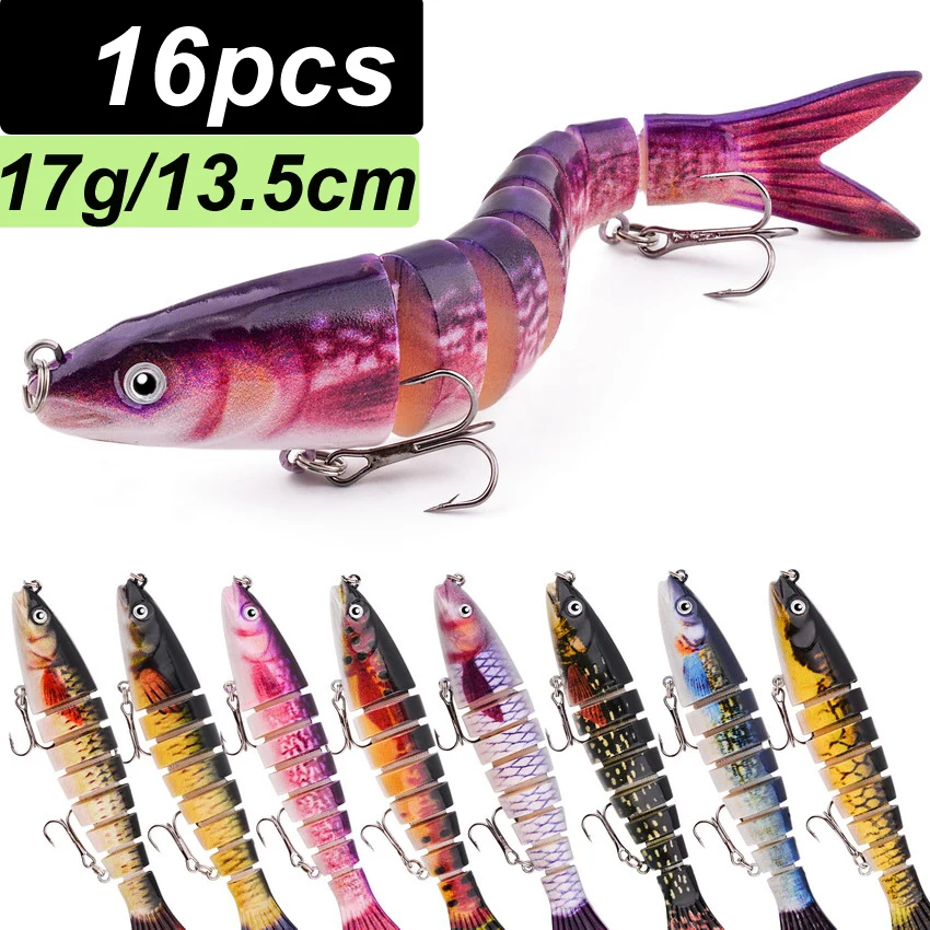Señuelo Swimbait multiarticulado hundimiento lento para lubina - imagen 4