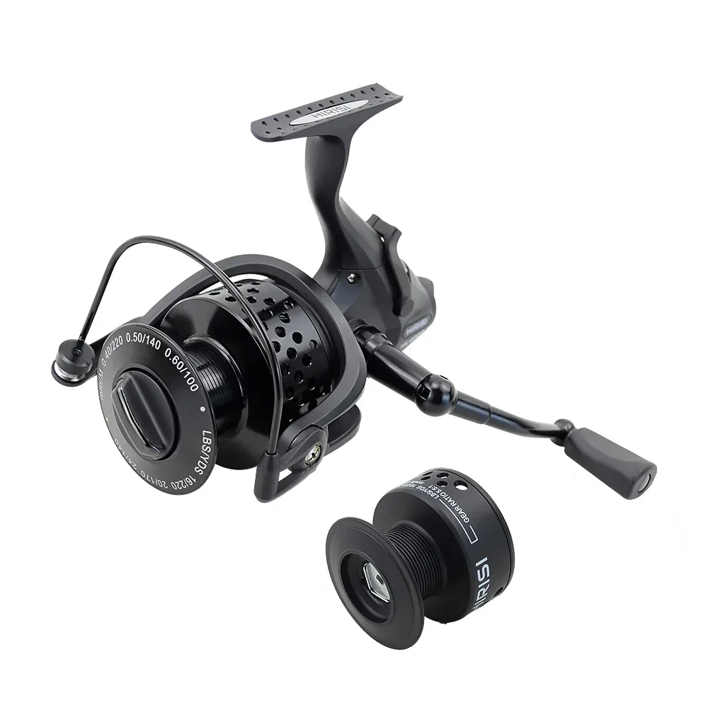 Carrete para pesca de carpas con bobina extra