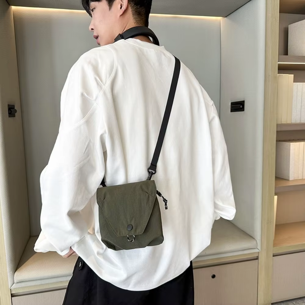 Bolso Bandolera Cruzado con Múltiples Bolsillos y Correa Ajustable