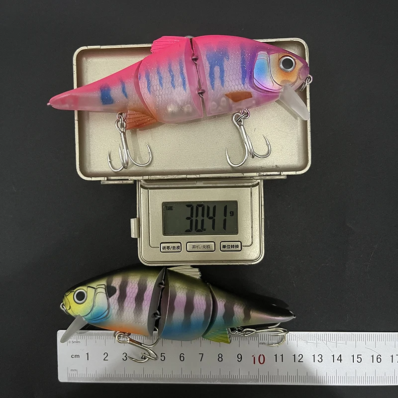 Swimbait multiarticulado flotante lipless para lucio y lubina - imagen 3