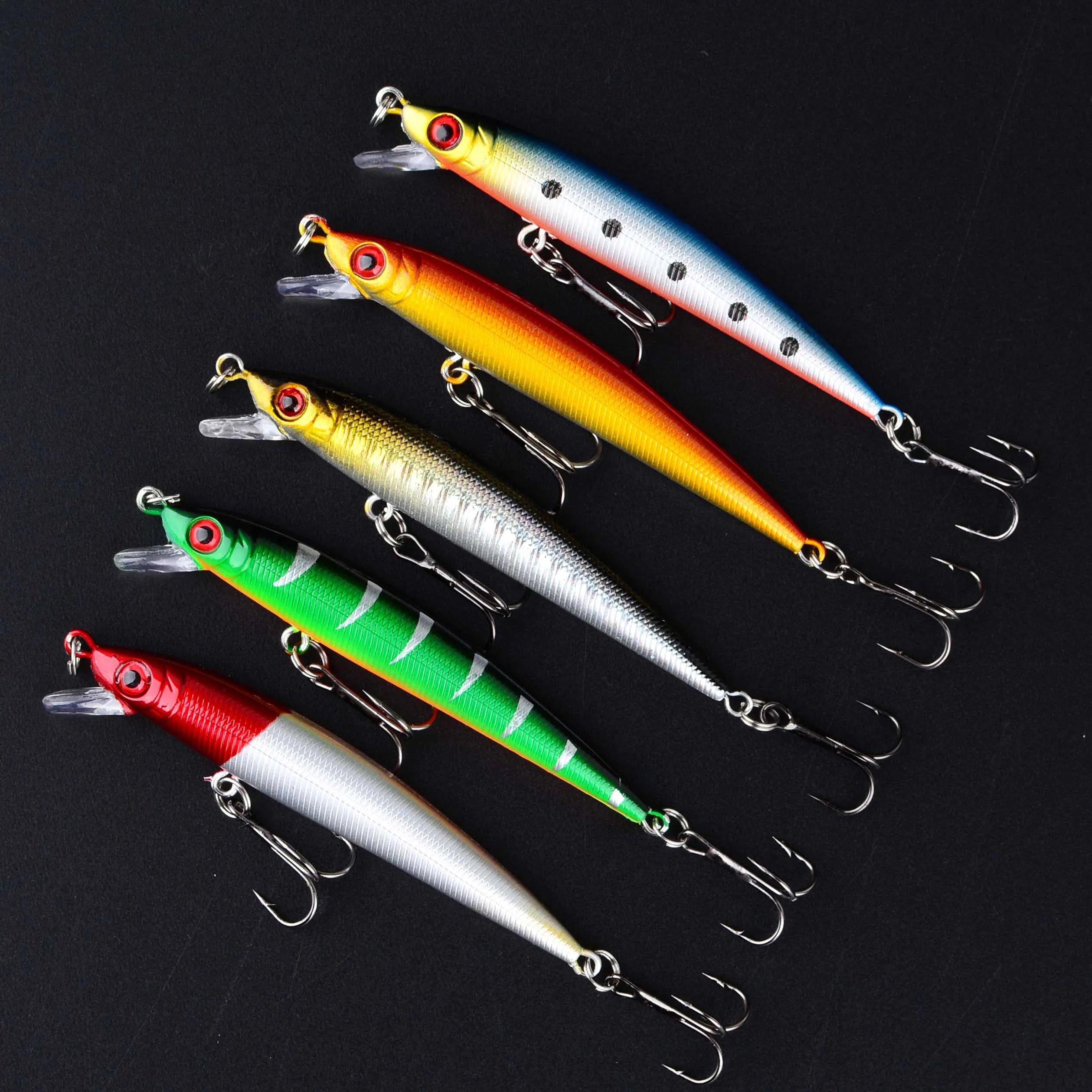 Señuelo Minnow efecto láser para pesca en el mar, plástico duro - imagen 2