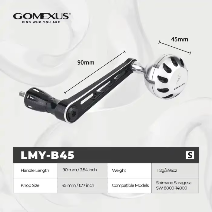 GOMEXUS Manija de alimentación para carrete Shimano Saragosa SW - imagen 2