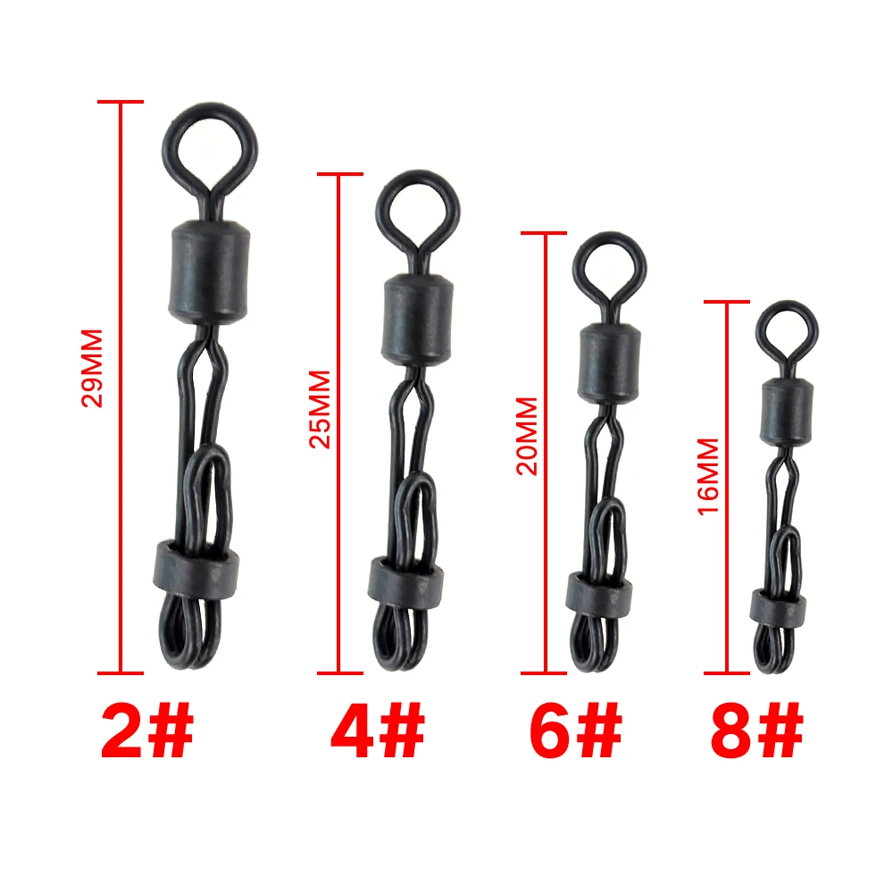 Giratorio cambio rápido con clip - Conectores para aparejos de carpa - imagen 5