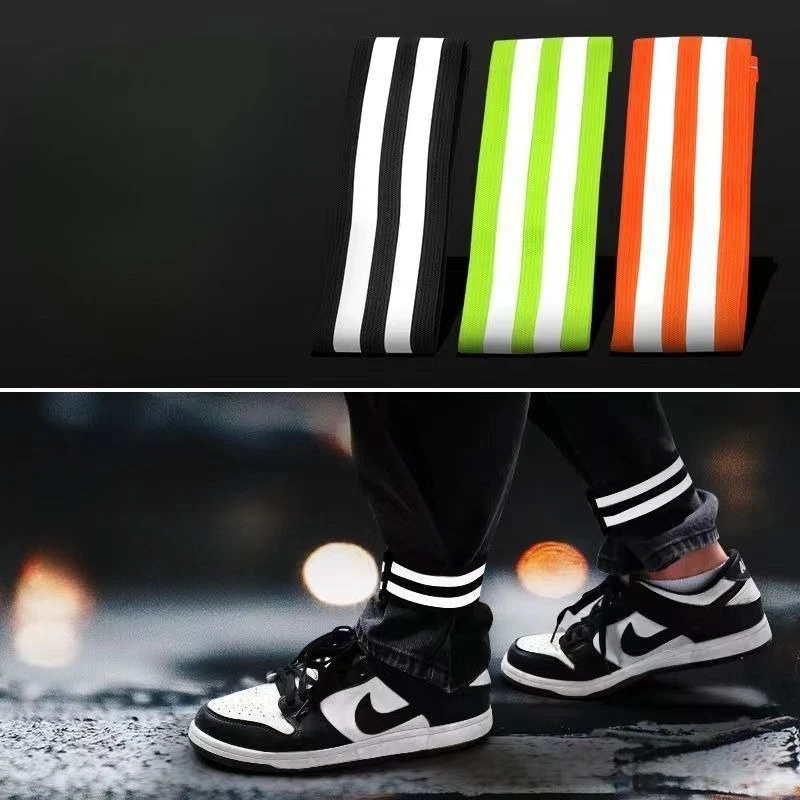 Bandas reflectantes para piernas ajustables de ciclismo de noche - imagen 5