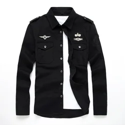 Camisa oversize 6XL algodón bordado A2F018 – Para pesca