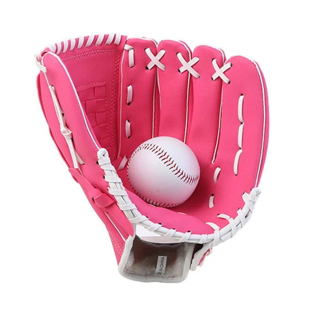 Guante de béisbol de cuero sintético azul para práctica - imagen 5