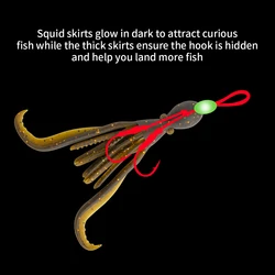 Señuelos de pulpo luminoso WALK FISH para jigging y arrastre