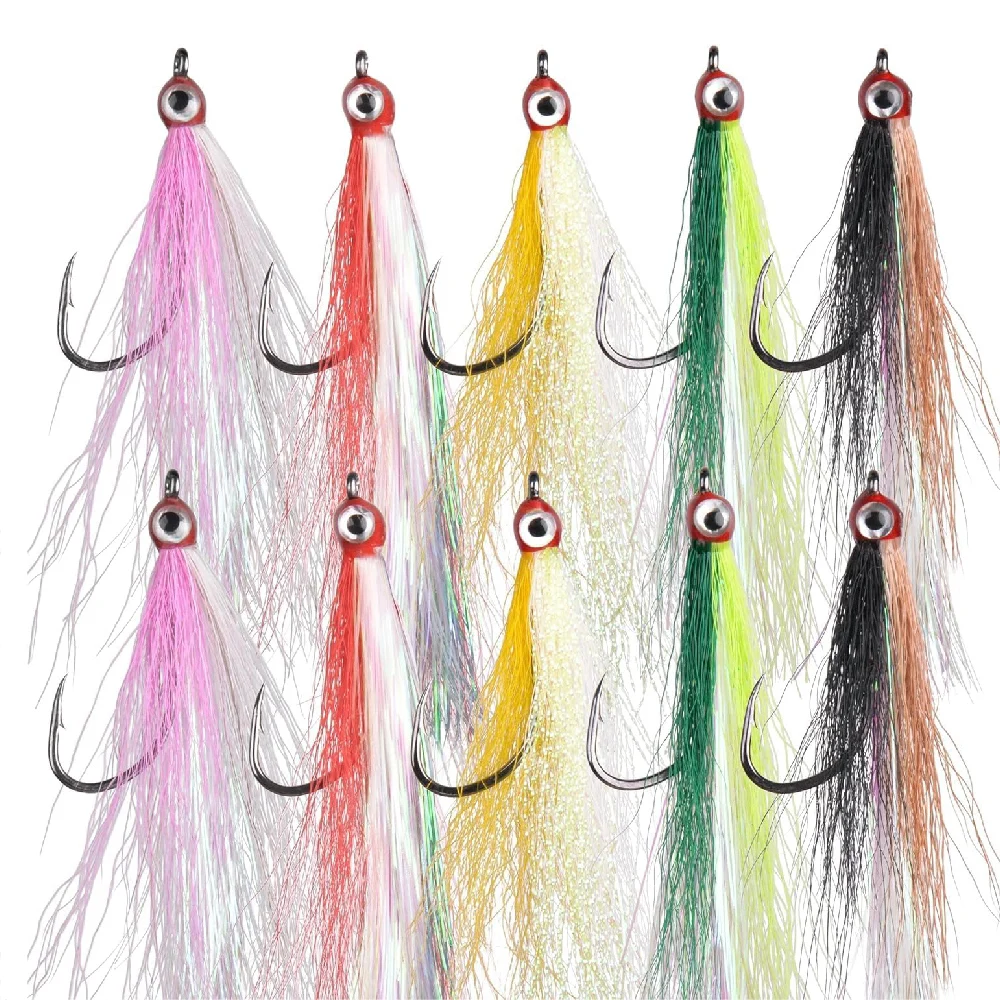 Mosca streamer Bucktail con solapa para lubina, salmón y steelhead