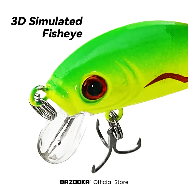 Bazooka-Mini Swimbait flotante 52 mm 5 g para perca, lubina y lucio - imagen 2