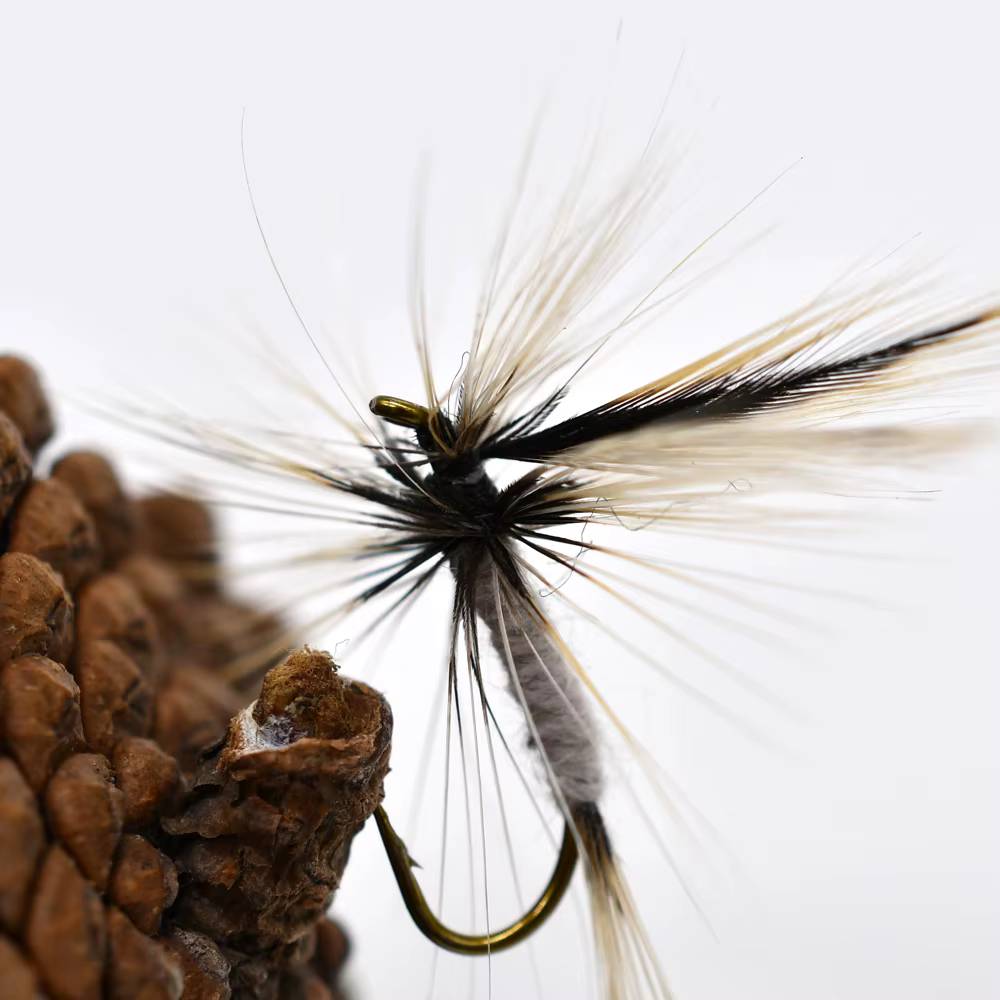 Anzuelo Mosca Seca #10 Dun – Para pesca de trucha - imagen 5
