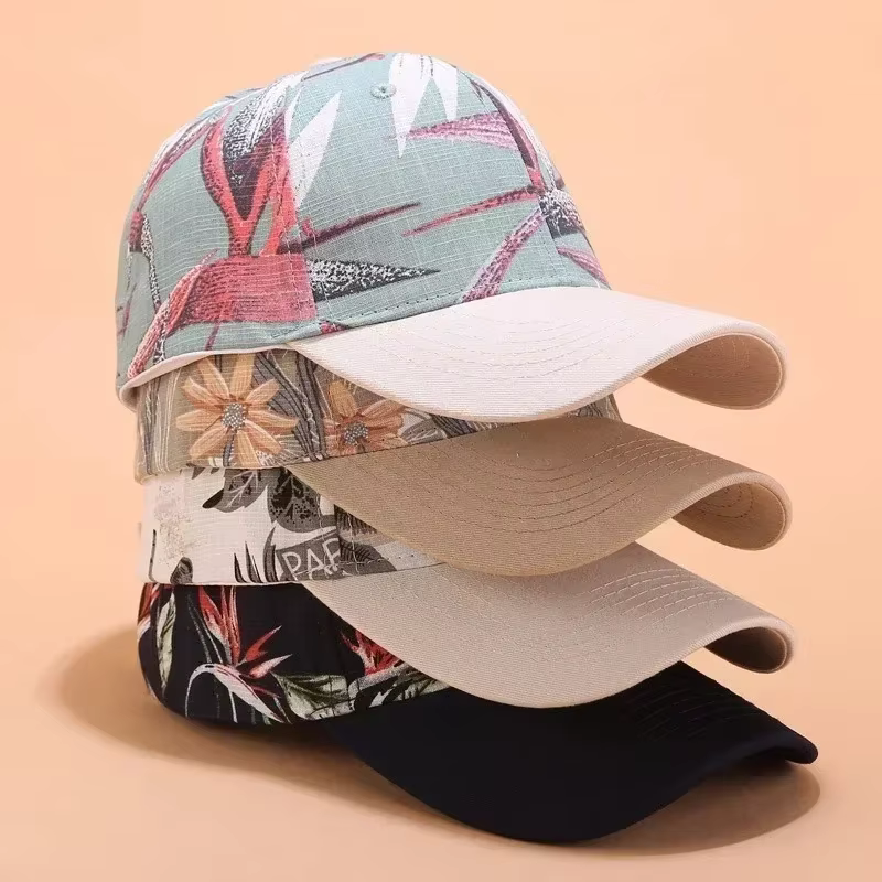 Gorras bohemias ajustables Velcro mujer – Estampado colorido - imagen 3