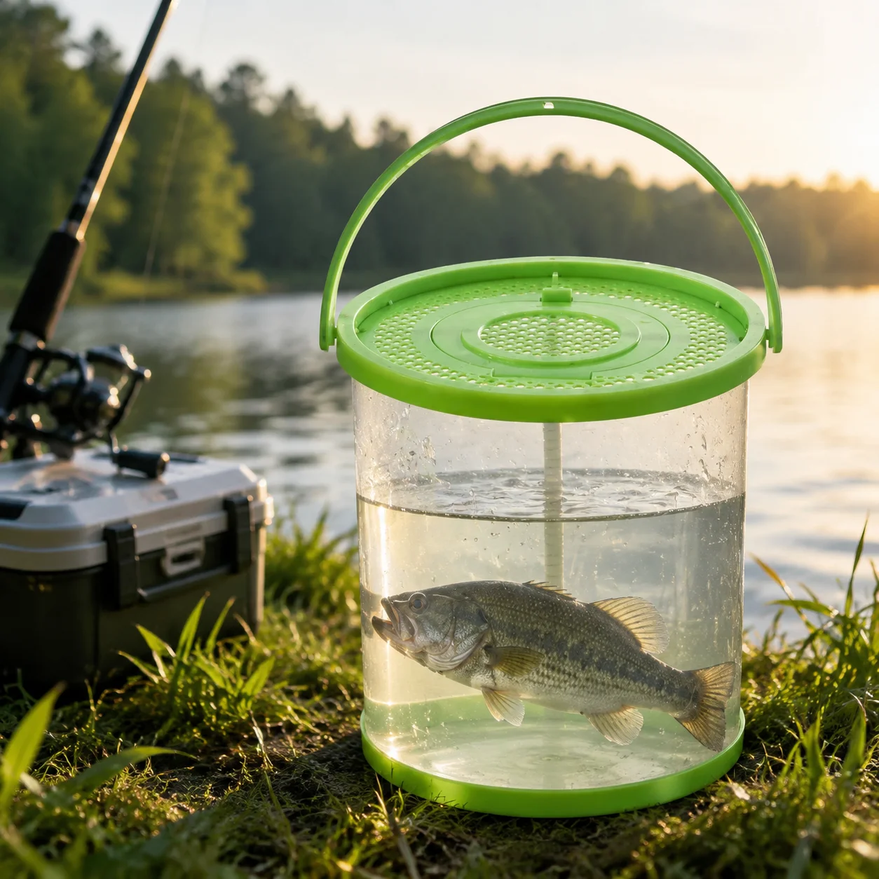 Cubeta Plegable EVA Portapeces Vivos – Accesorio Pesca Agua Dulce y Salada - imagen 4