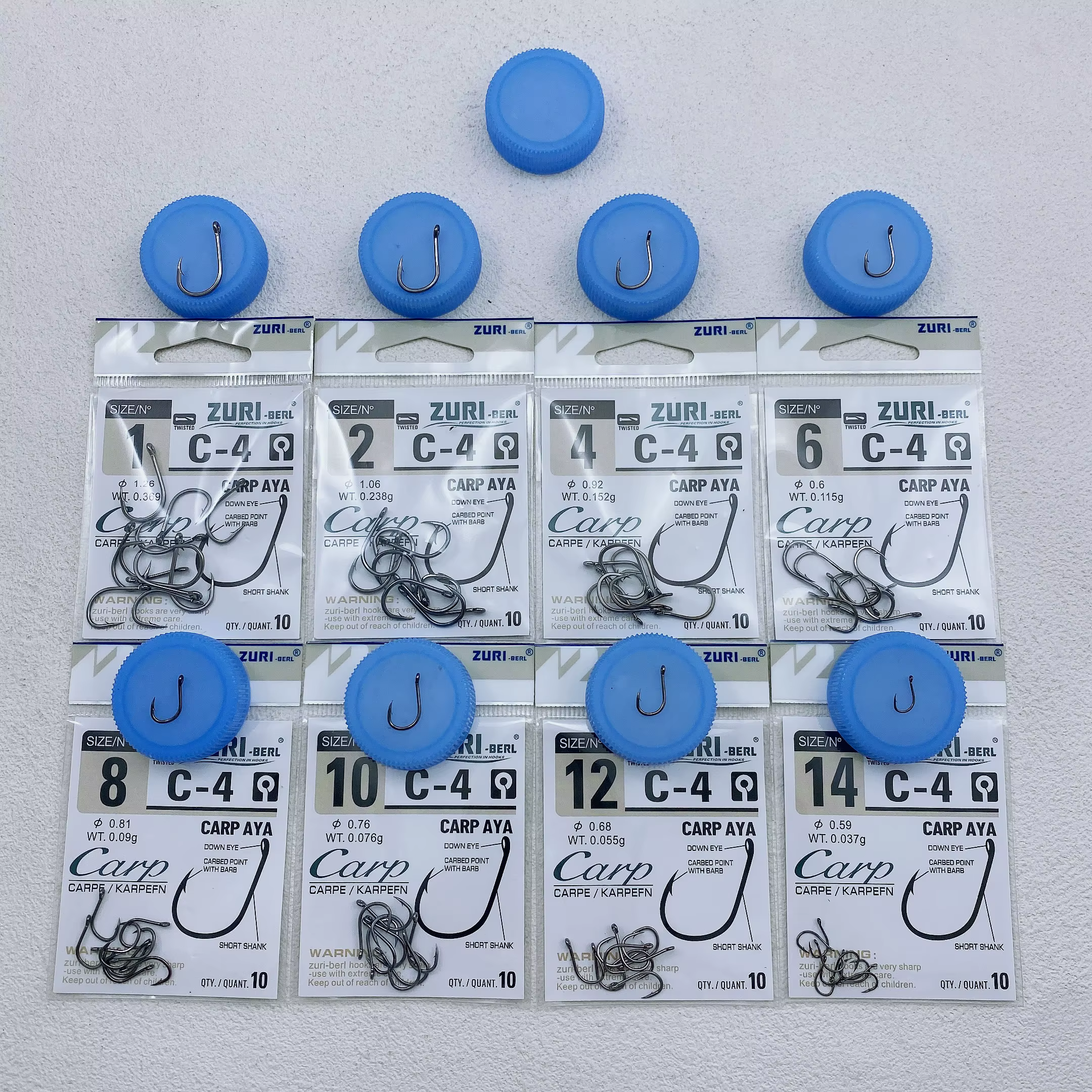 Anzuelos con púas para carpa – Acero de alto carbono - imagen 4