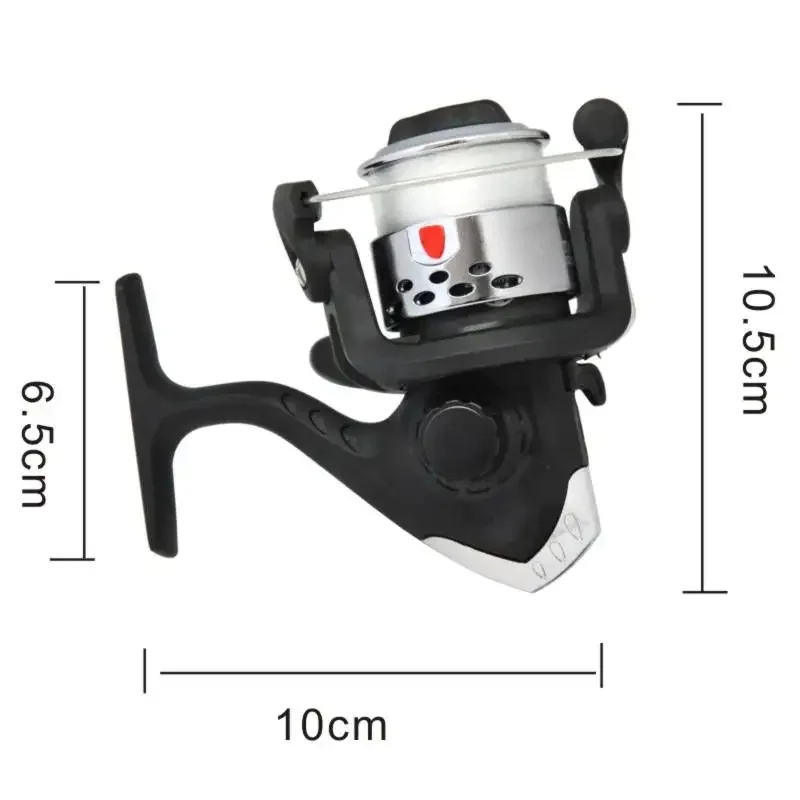 Carrete spinning de aluminio para pesca en agua dulce y salada