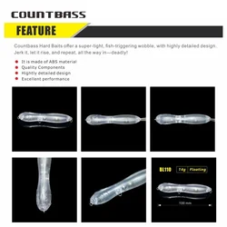 Popper Countbass 100mm 14g – Señuelo duro flotante topwater wobbler
