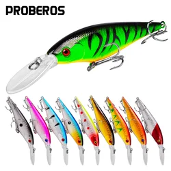 Wobbler Crankbait Minnow PROBEROS flotante para pesca larga distancia