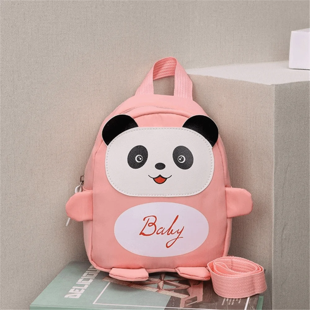 Mochila escolar de nailon para preescolar con diseño de panda - imagen 5