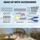 Señuelos Swimbaits de doble capa con moscas giratorias