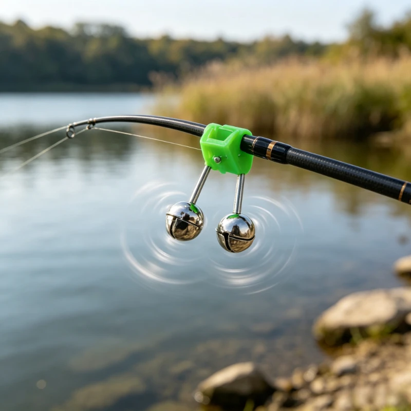 Campana de picada con clip portátil para caña, pesca nocturna - imagen 4