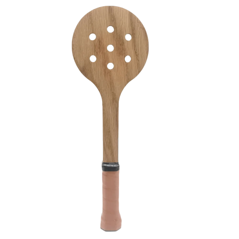 Raqueta de Pádel de Madera Cabeza Perforada Ligera Compacta - imagen 4