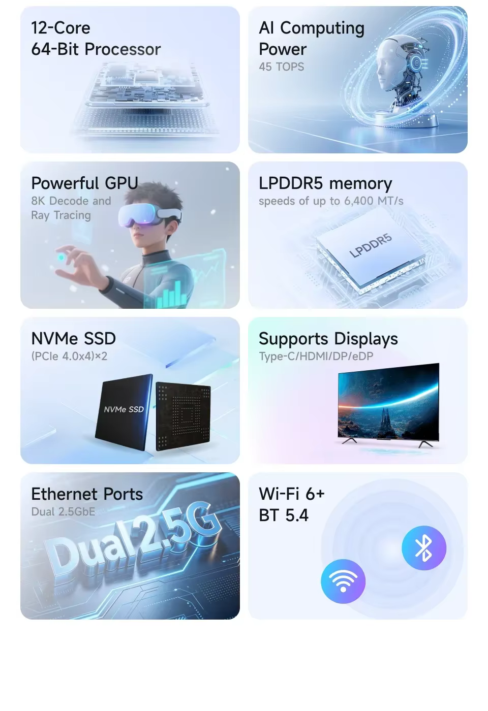 Conectividad y puertos laterales del Orange Pi 6