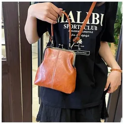 Bolso bandolera impermeable estilo retro de gran capacidad mujer