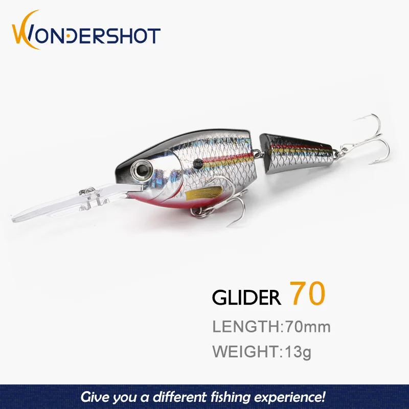 Wondershot A23 crankbait articulado para lucio – swimbait wobbler - imagen 2