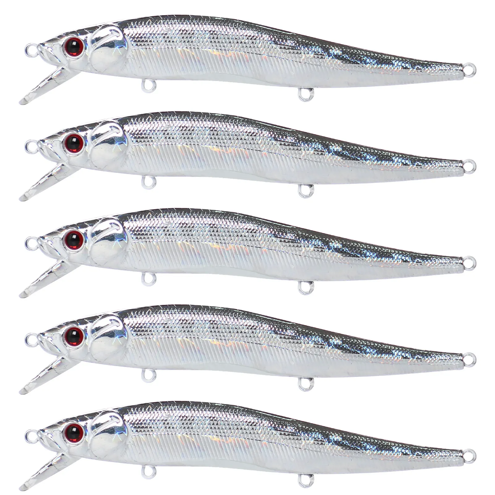 Señuelos Minnow Crankbait holográficos KO – hundimiento lento