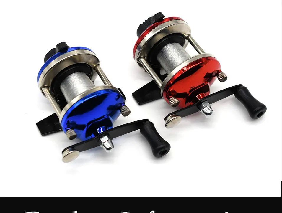 Carrete MNFT vista lateral metal rojo