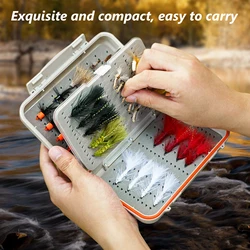 Caja impermeable para pesca con mosca ABS ligera con espuma