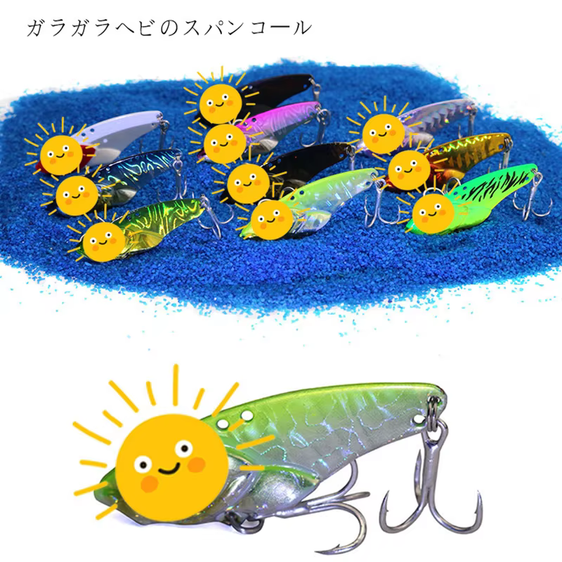 Señuelos VIB metálicos – Crankbait wobbler para trucha, lubina y perca