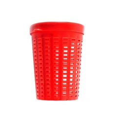 Cestas de cebo de plástico rojas para pesca deportiva