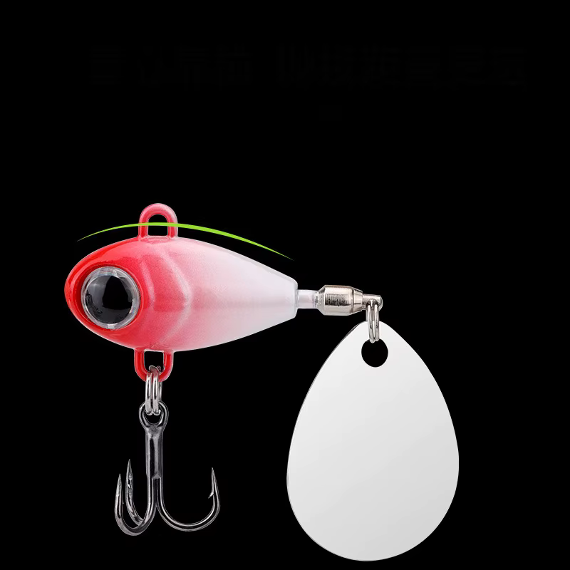 Chatterbait VIB Vatalion: cebo hundidor con cola giratoria para lubina - imagen 3