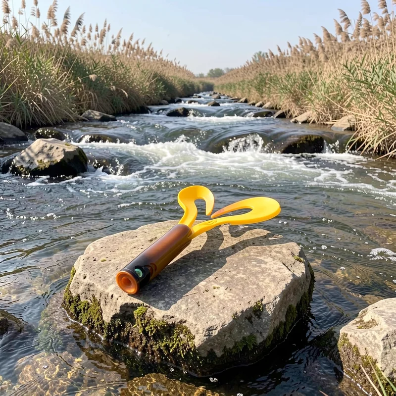 Jig Trailer natural para swimbait cola doble de lubina en agua dulce - imagen 4